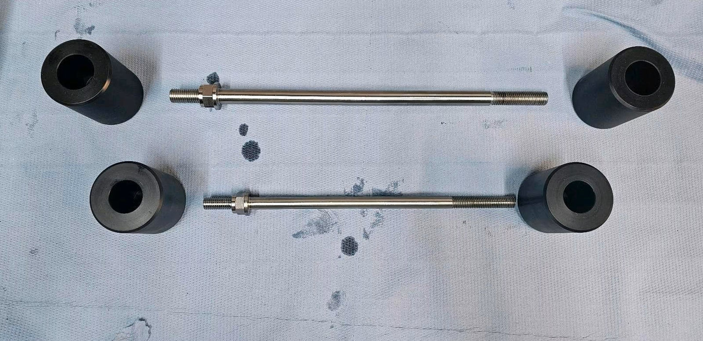 Sturzpeg Achsen Set aus Edelstahl